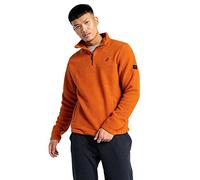 Dare 2b On Watch Herren Borg Fleece - Stehkragen & 1/4 Reißverschluss - 2 Reißverschlusstaschen für Trekking-, Wander- und Walking-Fleecepullover, burnt brick, EU 62