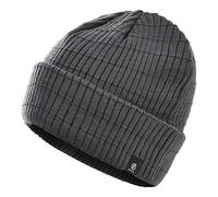 Dare 2b Ontheball Ii Herren Strickmütze aus Acryl-Strick-Fleece-Futter außen gerippte Manschette Beanie Kopfbedeckung Einheitsgröße Ebony Grey