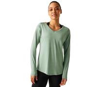 Dare2b Damen T-Shirt Funktionsshirt Langarmshirt Discern Tee, Farbe:Hellgrün, Artikel:-1JE Glacier Green, Größe:38
