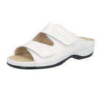 Daria Bequeme Damen Pantolette von Berkemann aus Leder mit herausnehmbarem Fußbett und Klettverschluss