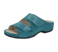 Daria - Bequeme Damen Pantolette von Berkemann aus Leder mit herausnehmbarem Fußbett und Klettverschluss