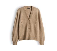 Opus Fashion Damen Strickjacke Dariel Slim tailliert Alpaka-Wollmix Grau Größe 42