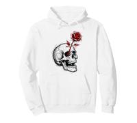 Dark Academica Totenkopf Rose Gothic Romantik Pullover Hoodie