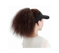 (dark brown)Girls Baseball Hat with Hair Extensions Headwear Baseball Hat Show Small Face Versatile Baseball Hat Daily Wear Light Brown