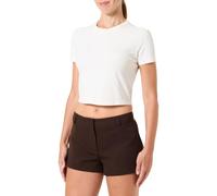 Dark Brown Super Mini Pocket Detailed Woven Shorts Tpraw26Sr00001