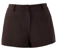 Dark Brown Super Mini Pocket Detailed Woven Shorts Tpraw26Sr00001