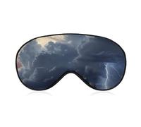 Dark Cloud Augenmaske, seitliche Schlafmaske, leichte Augenbinde, Schlafmaske, Nasenpolster und Gummiband für Kinder, Frauen und Männer