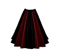 Dark Dreams Gothic Mittelalter LARP Rock Luana zweifarbig, Farbe:schwarz/rot, Größe:Freesize