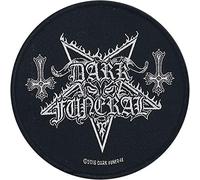 Dark Funeral Circular Logo Unisex Patch schwarz/weiß 100% Polyester Band-Merch, Bands
