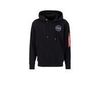 Alpha Industries Herren Hoodie Dark Side black/neon purple S