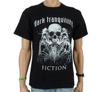 Dark Tranquillity -Fiction Skull Band T-Shirt, schwarz, Größe:XL