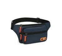 (DarkBlue) Multifunctional Men's Waist Bag Waterproof Running Chest Bag Phone Pouch Unisex Crossbody Bag Men Waist Packs Hip Belt Bags