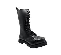 Darksteyn 14 Loch Stiefel Ranger Springerstiefel Army Leder Schwarz Boots (eu_footwear_size_system, adult, men, numeric, medium, numeric_45)