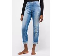 Angels Regular Fit Jeans im Destroyed-Look Modell 'DARLEEN' in Blau, Größe 40/30