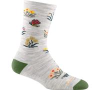 Darn Tough Cottage Bloom Crew Lightweight Sock with Cushion - Women's Ash Large