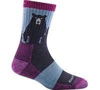 Darn Tough Vermont Damen Bear Town Micro Crew Leicht mit Kissen Outdoor Ausrüstung, violett, 36