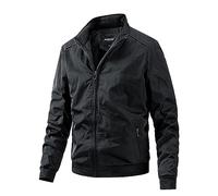 Darringls Bomberjacke Herren Lose Trainingsjacke wasserdichte Jacke Männer Sweatjacke Mit Taschen Dünnes Fliegerjacke Moden Windbreaker Oversize Übergangsjacke Blouson Sommer leichte Softshell Jacke