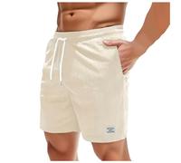 Darringls Cordhose Kurz Herren Kord Atmungsaktiv Sweatpant Shorts Corduroy Jogginghose Kurze Workout Fitness Trainingshorts Sommer Kord Sweatshorts Weiches Badeshorts für Vatertag