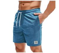 Darringls Cordhose Kurz Herren Kord Atmungsaktiv Sweatpant Shorts Corduroy Jogginghose Kurze Workout Fitness Trainingshorts Sommer Kord Sweatshorts Weiches Badeshorts für Vatertag