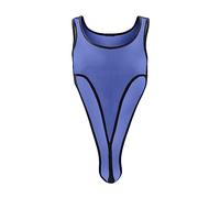 Darringls Herren Mesh Bodysuit Transparent Unterwäsche Stringbody Unterhemd Body Kompression Singlet Sportwear Durchsichtig Stringbody Ärmellos Männerbody Erotische Unterwäsche Muskelshirt