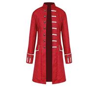 Darringls Herren Steampunk Frack Mittelalter Viktorianischen Cosplay Kleidung Für Karneval Fasching Smoking Uniform Retro Jacke Hof Stickerei Mantel Gothic Vikings Gehrock Renaissance