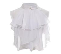 Darringls Krageneinsatz Herren Europäischer Vintage-Palace Abnehmbare Falscher Kragen Rüschen Kragen Viktorianische Accessoires Für Männer