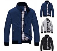 Darringls Übergangsjacke Herren Bomberjacke Blouson Sommer Jacken Leichter Windbreake Jacket Freizeitjacke Herbstjacke Dünne Windjacke Pilotenjacke Sommerjacken Collegejacke