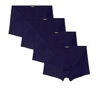 Dartsz Boxershorts Herren 4 Stücke 10Xl-XL Plus Männer Unterwäsche Männliche Boxer Feste Höschen Shorts Männer Baumwolle Unterhose Atmungsaktiv Intime Mann Boxer Große Größe-2,12Xl