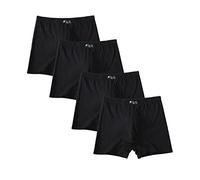 Dartsz Boxershorts Herren 4 Stücke 10Xl-XL Plus Männer Unterwäsche Männliche Boxer Feste Höschen Shorts Männer Baumwolle Unterhose Atmungsaktiv Intime Mann Boxer Große Größe-Black,10Xl