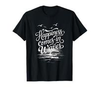 Das Glück kommt in den Wellen Ocean Bliss Beach Sea Lover T-Shirt