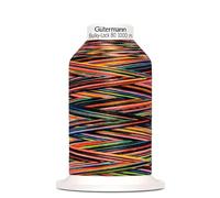 "Das hüpfende Komma Gütermann Bulky-Lock Multicolour Bauschgarn No.80 Neonorange-bunt 1000m"