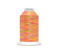 "Das hüpfende Komma Gütermann Bulky-Lock Multicolour Bauschgarn No.80 orange-pink 1000m"