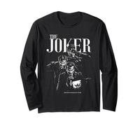 Das Joker DC-Bösewicht, Portrait für Fans, Halloween-Event Langarmshirt