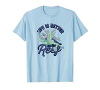 Das Leben am Riff ist Besser - Reef T-Shirt, Herren, Himmelblau, 3XL