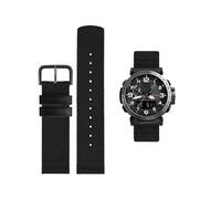Das Nylonarmband ist passend for Casio Bergsteiger-Uhrenarmband, passend for PRW-6600 PRG-600/650 PROTREK-Serie, Nylonarmband 24 mm Handgelenk(Black Black Buckle)