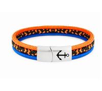 Das Original Segeltau-Armband "Tidewisp", Unisex, mit Edelstahl Sicherheits-Magnetverschluss & Anker Gravur, Multistrang-Design, Paracord, 8 mm Durchmesser, handmade (Reef-Rider, 21.00, Zentimeter)