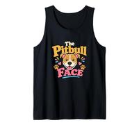 Das Pitbull-Gesicht, lustiges Hundegesicht, Hundeliebhaber-Pfote Tank Top