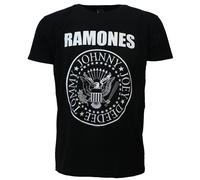 Das Ramones Presidential Seal T-Shirt Schwarz - Offizielles Merchandise | Popmerch.com S Schwarz
