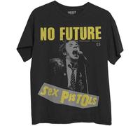 Das Sex Pistols T-Shirt ohne Zukunft Band Logo Neu Offiziell Herren Schwarz Größe M