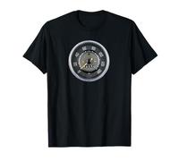 DasDirkDesign Damen Insekt Tacho T-Shirt Schwarz S Klassische Passform Kurzarm Crew-Ausschnitt