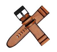 DASEB Echtes Leder -Uhrband für Diese DZ4323 4318 1657 7413 725 Uhrengurt 22 mm 24 mm 26 mm 28mm Polizei Retro Brown Originalstil(C-brown black,28mm)