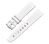 DASEB Für Moonswatch Uhr gebogenes lückenloses Kautschukarmband für Omega Swatch Joint Planet Series Moon Mercury gebogenes Kautschukarmband Männer Frauen 20 mm Uhrenarmbänder(TH)