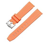 DASEB Für Moonswatch Uhr gebogenes lückenloses Kautschukarmband für Omega Swatch Joint Planet Series Moon Mercury gebogenes Kautschukarmband Männer Frauen 20 mm Uhrenarmbänder(GE)