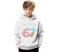 Dasongff 67 Kapuzen-Sweatshirt für Kinder, Jungen und Mädchen, Langarm, bedruckt, lustig, 6 7, Meme Alpha Slang Kids 67, Ice Cream Drip Meme Hoodie für Sport und Freizeit, weiß, 13-14 Jahre
