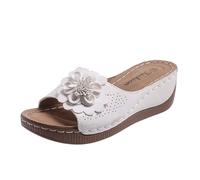 Dasongff Damen Pumps High Heel Sexy Chic und Elegant Schuhe Absatz Pumps Breite Füße für Hochzeit Heels Dance Shoes Sandalen Damen Sommer Mary Janes günstig, Weiß 4, 41 EU