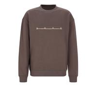 HUGO Sweatshirt aus Baumwolle mit weit gesetztem Logo-Print - Style Datrisweat, 50568124 Hellbraun XL