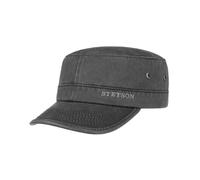 Stetson Datto CO/PE Armycap aus Baumwolle mit UV-Schutz, Anthrazit (1) 58-59 cm (L)