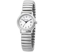 DAU Eichmüller Damenuhr Flexband Zugband Uhr Edelstahl poliert 5ATM mit Datum