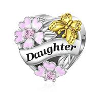 Daughter Charm für Pandora Charms Tochter Herz Design Geschenk