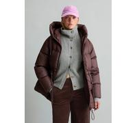 Daunenmantel MARC O'POLO DENIM "mit wasserabweisender Oberfläche", Damen, Gr. M, braun (espresso braun), Obermaterial: 100% Polyester. Füllung: 70% Daune, 30% Feder. Futter: 100% Polyester, unifarben,